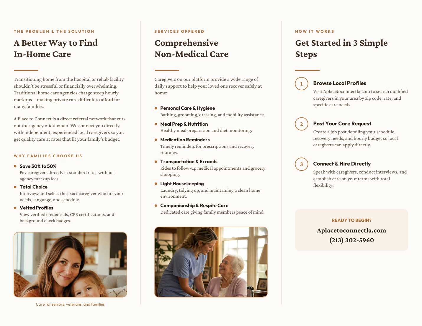 A Place to Connect brochure, page 2